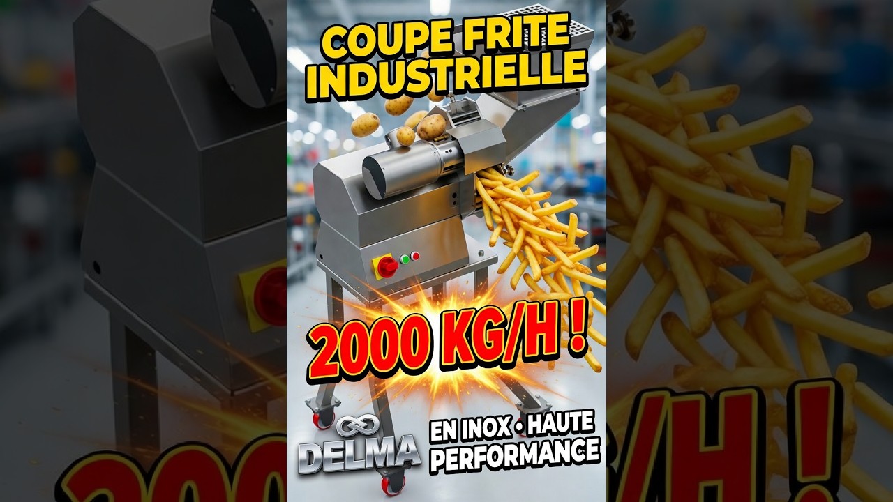 Coupeuse industrielle pommes de terres haute capacité