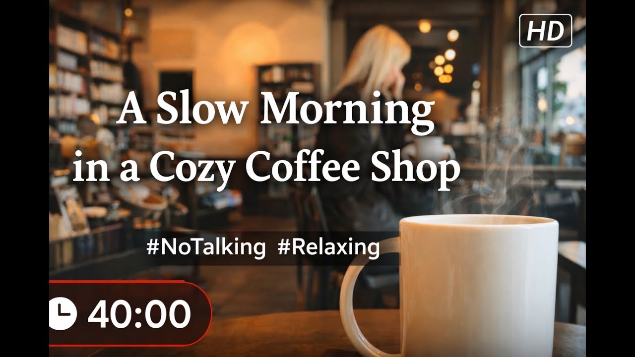 A Slow Morning in a Cozy Coffee Shop ☕️ | No Talking