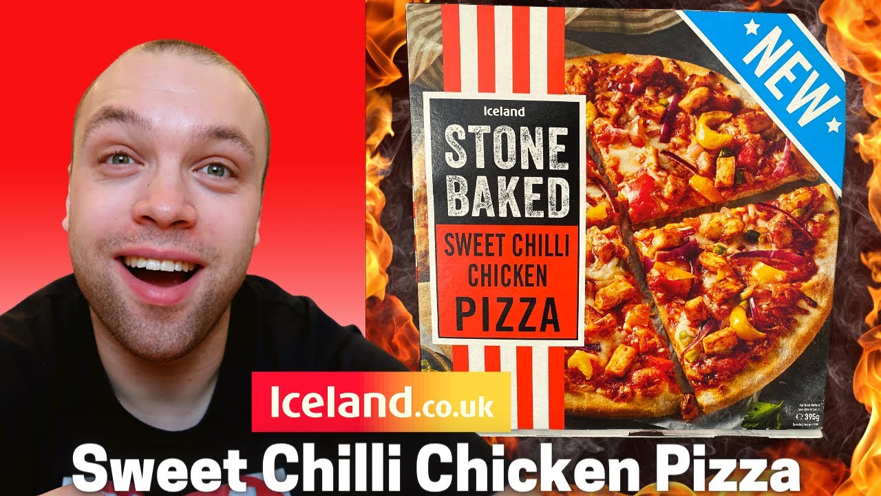 Stonebaked Sweet Chilli Chicken Pizza | Iceland | Food Review