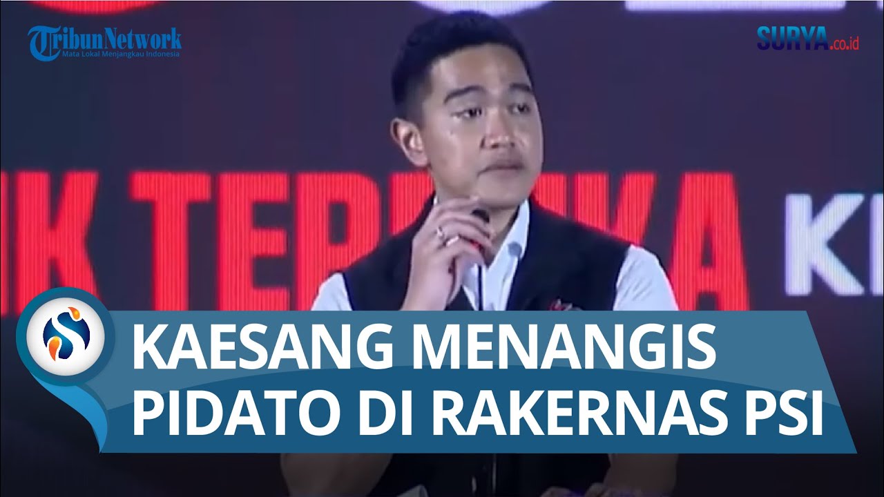 Janji Membuat PSI menjadi Partai Besar, Kaesang Menangis saat Pidato di Rakernas PSI