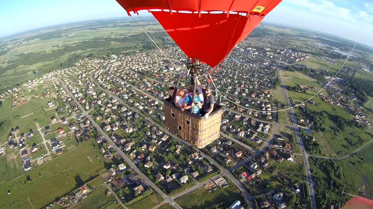 Hot air balloon flight skrydis oro balionu Klaipėda 2018.06.01