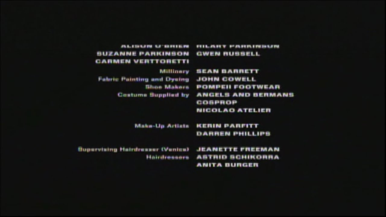 The Wings Of The Dove (1997) End Credits (TMC 2023)