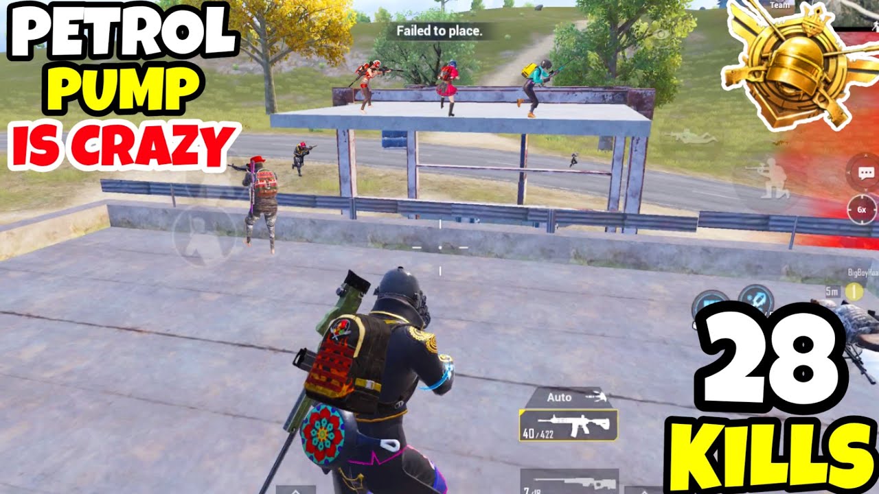 Climbing The Petrol-Pump Was A MISTAKE in PUBG Mobile • (28 KILLS) • PUBGM (HINDI)