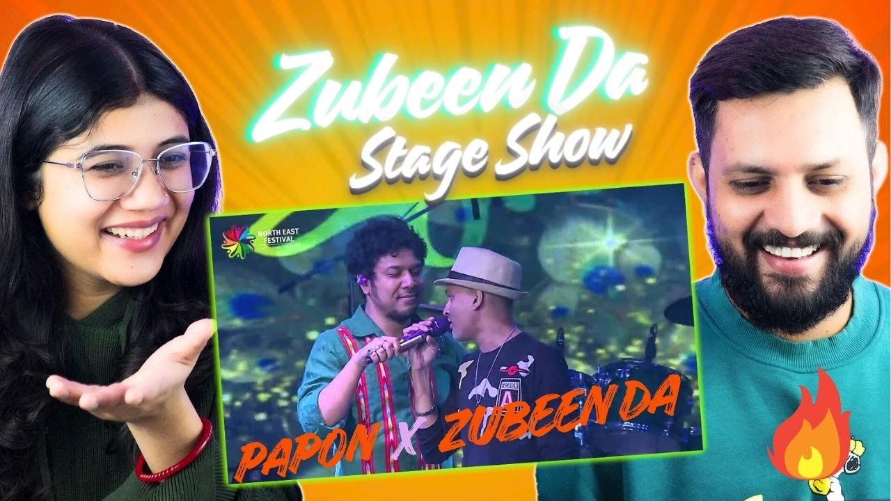 Zubeen Da Stage Show Reaction | Papon & Zubeen Da | Northeast Legends Together On Stage🔥