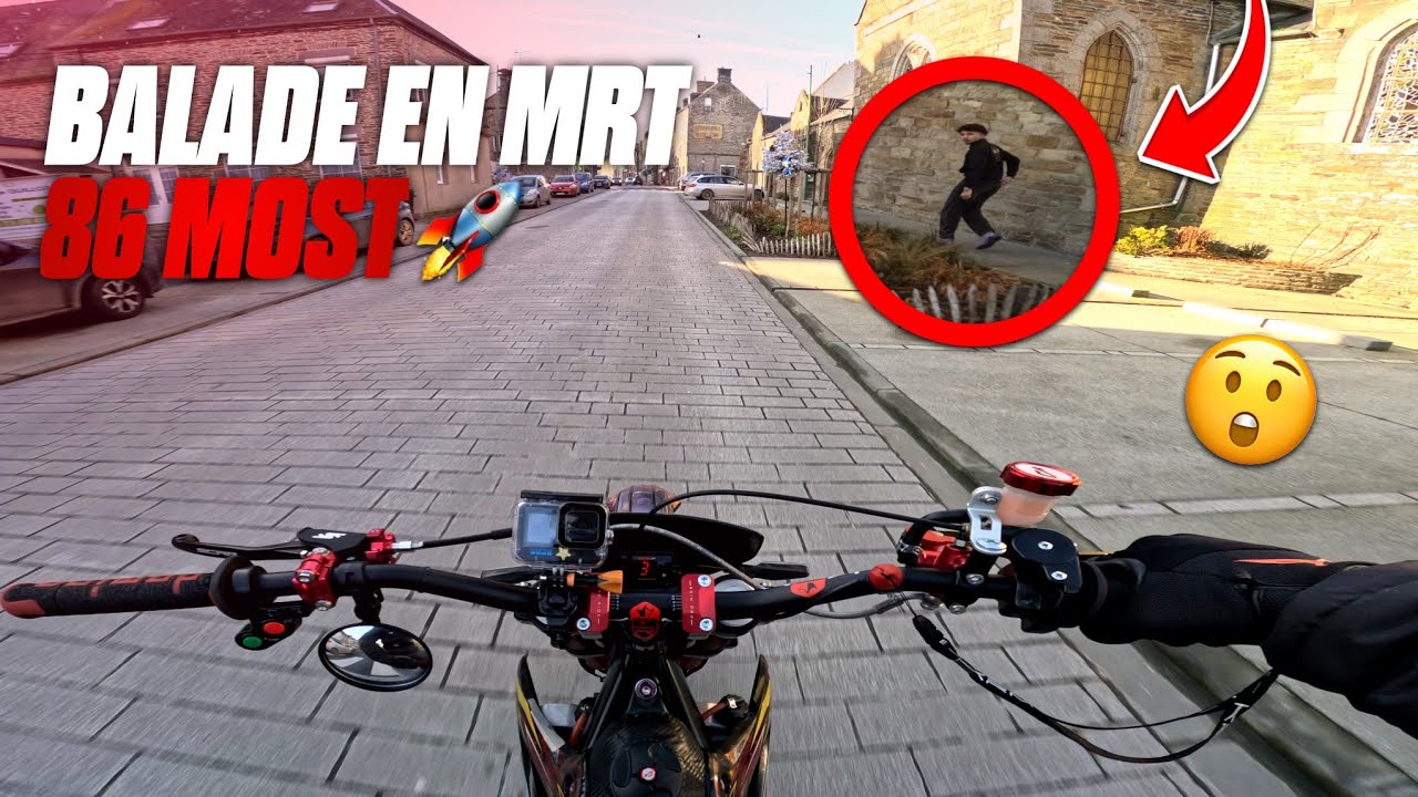 Sortie en 86 most !!🤯 (Il est choqu&eacute; de la moto😲)