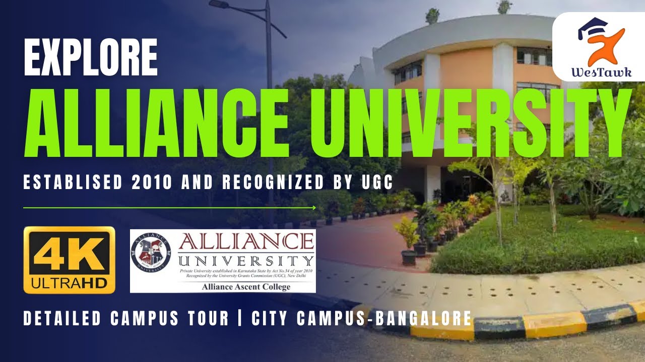 🌆 Alliance University Ascent College 4K Tour| Discover Bangalore’s City Campus!✨|Westawk Campus Walk
