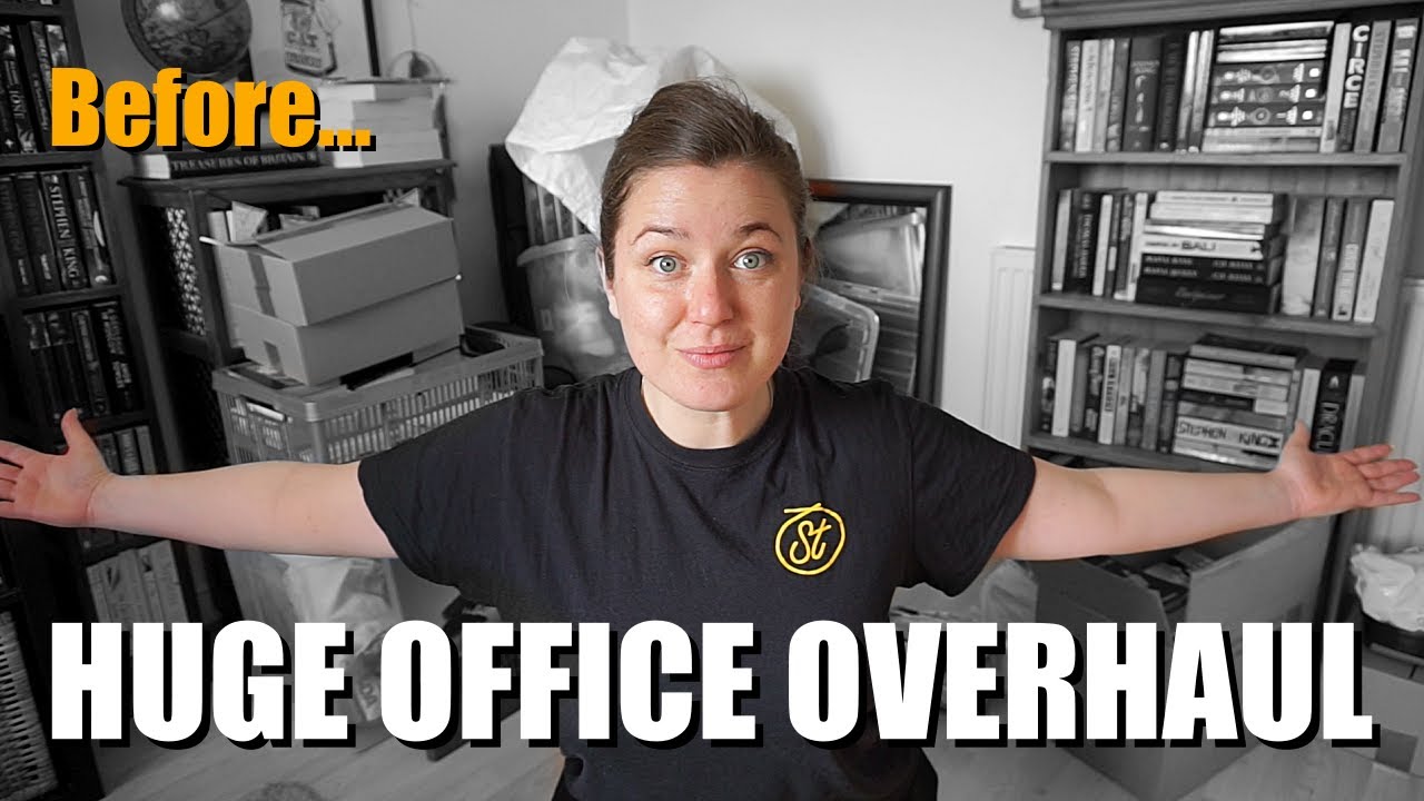 COMPLETELY REORGANISING MY HOME OFFICE! | Spring Clean Vlog |
