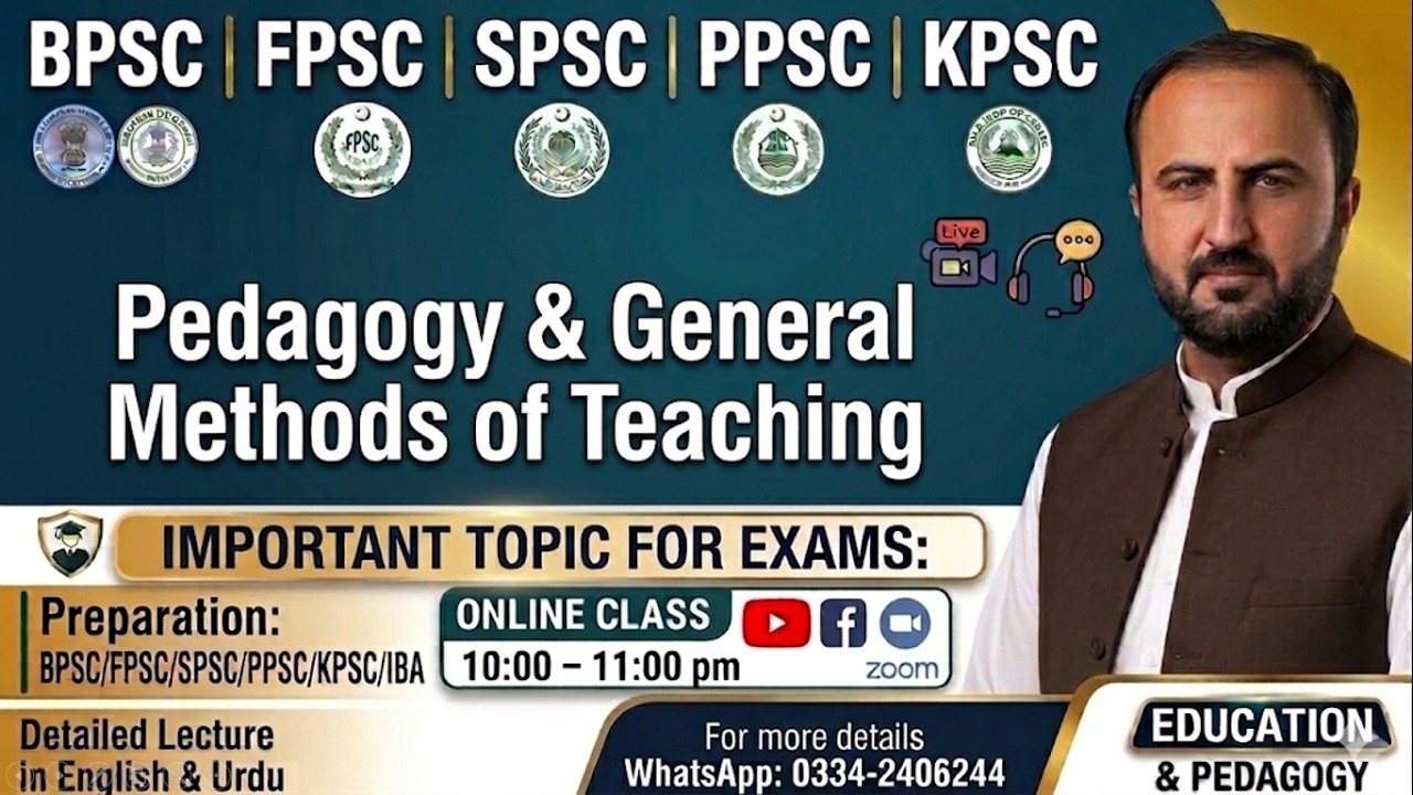 Introduction to Pedagogy & General Methods of Teaching/ Modern Instruction Stategies/ Lecturer Class
