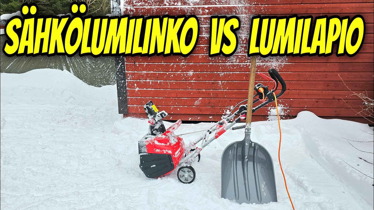 Halpa Sähkölumilinko vastaan lumilapio JULA MEEC TOOLS AL-KO Snowline E46