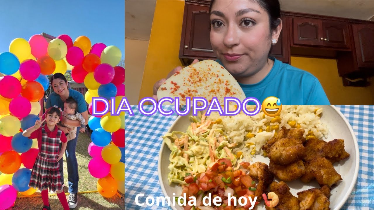 Actividad en el PREESCOLAR de mi hija📚❣️|RECETA FÁCIL: Camarones empanizados🍤 