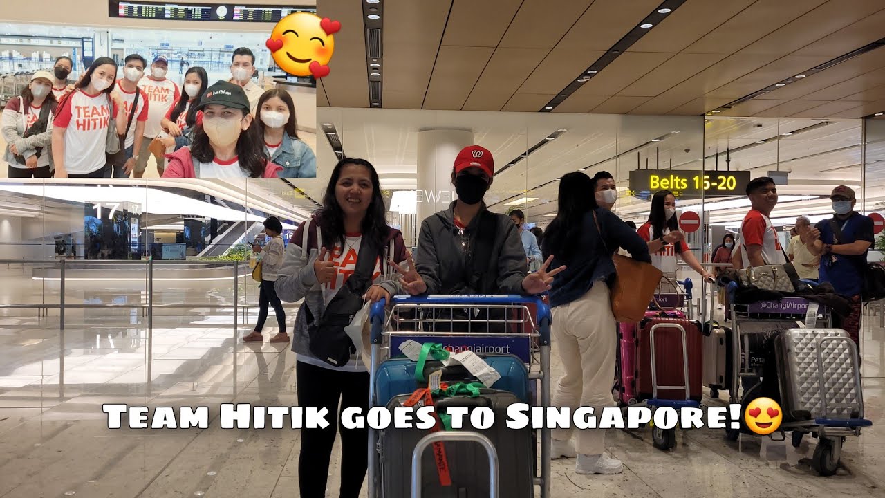 Team Hitik goes to Singapore😍 | First Time namin sumakay ng Eroplano | Super saya!