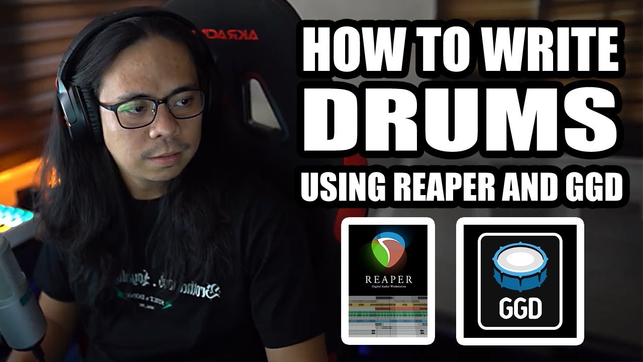How To Write Drums In Reaper Using GGD | Tutorial (Tagalog/Filipino)