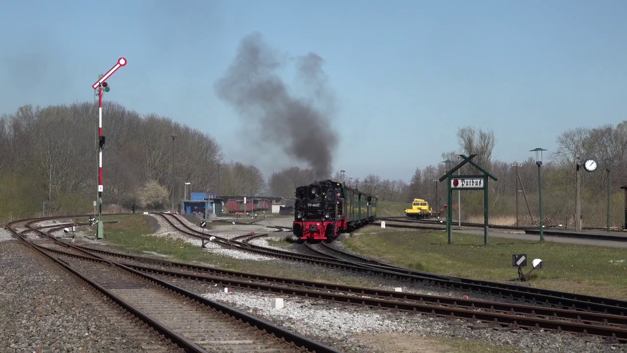 99 4652 on the 'Rasender Roland' at Putbus, northern Germany.