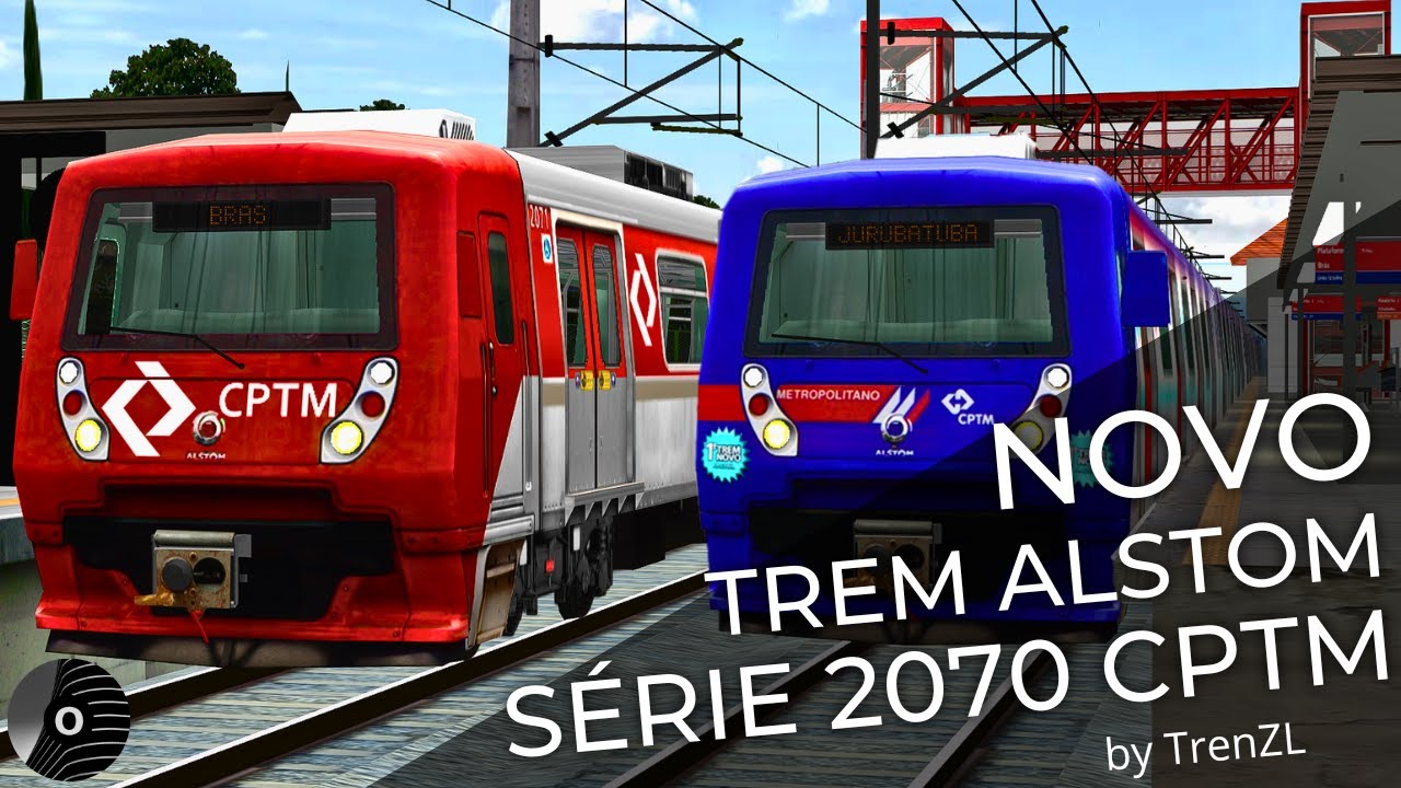 OpenBVE - NOVO TREM ALSTOM TUE SÉRIE 2070 da CPTM! Linha 9 Esmeralda e 12 Safira