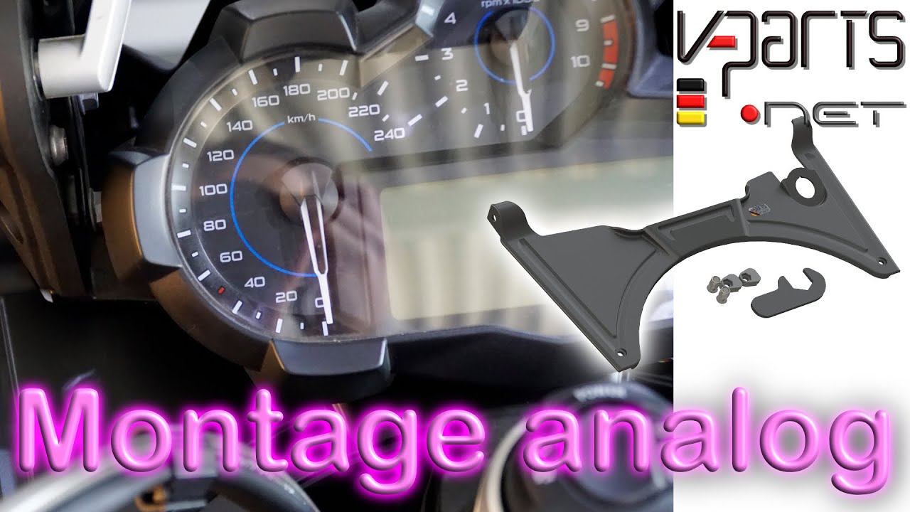 Montageanleitung CockpitCover BMW R1200GS LC mit analogem Tacho Onlineshop: www.v-parts.net