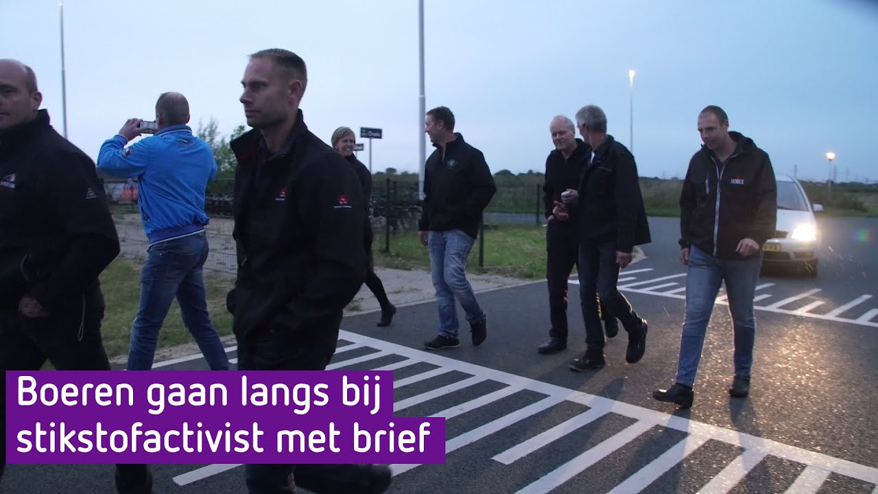 Boeren clashen in Lent met milieuactivist Vollenbroek