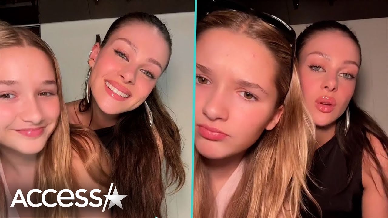Harper Beckham TWINS w/ Nicola Peltz Beckham In All Grown Up Video