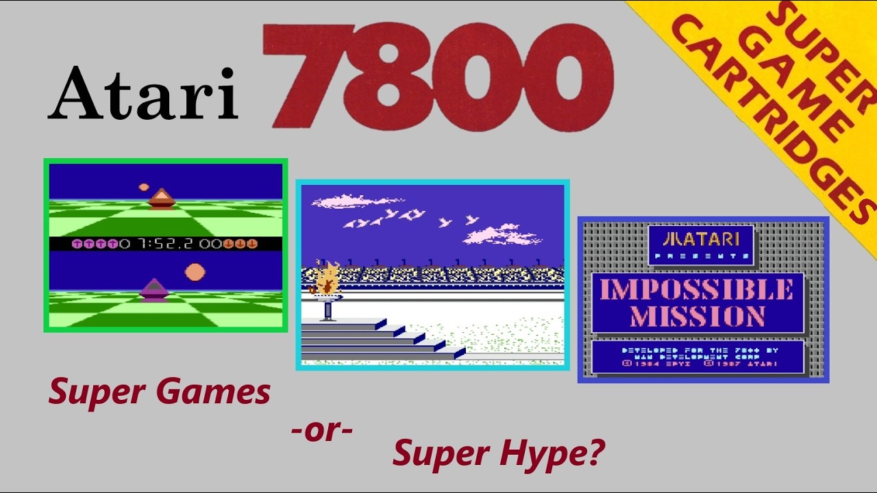 The Atari 7800 Super Game Cartridges