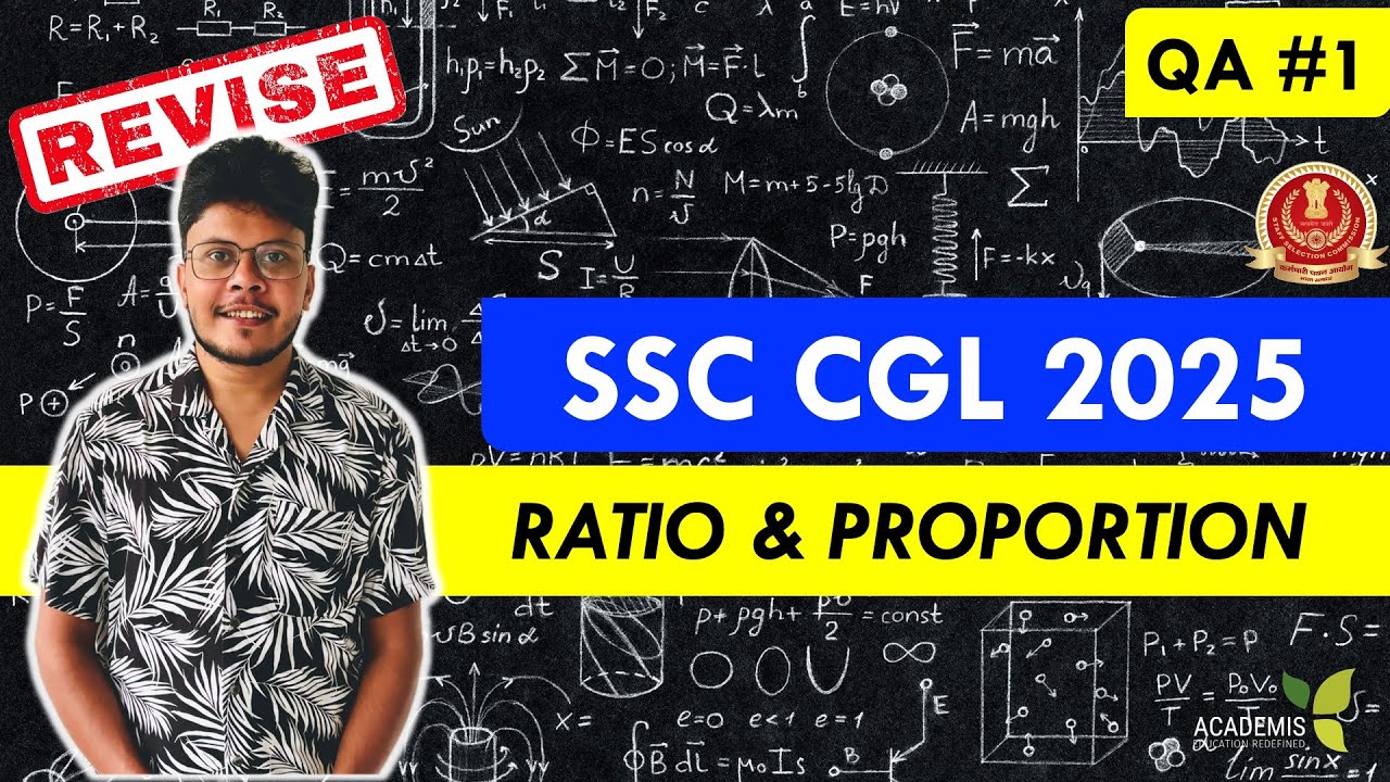 SSC CGL 2025 - REVISION Class - RATIO & PROPORTION