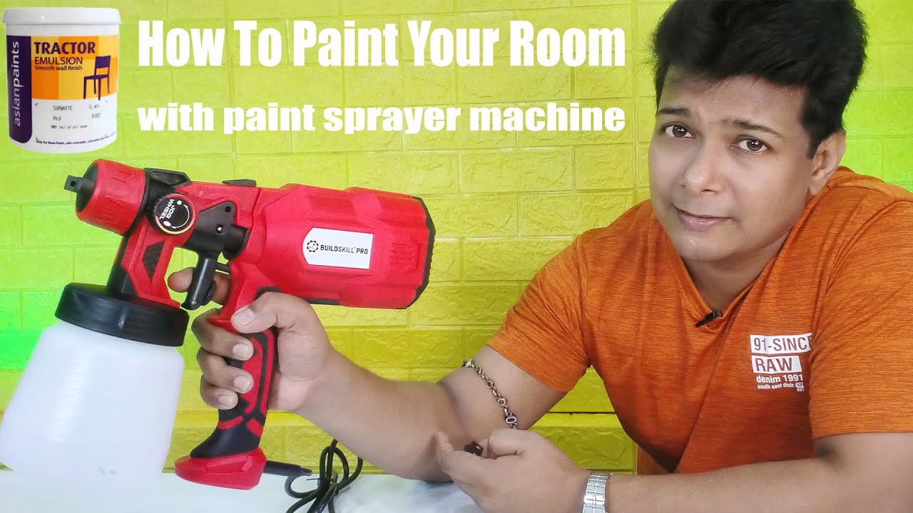PAINT SPRAY MACHINE | BUILDSKILL PRO PAINT SPRAYER BPS2100 | Full Review & Demo