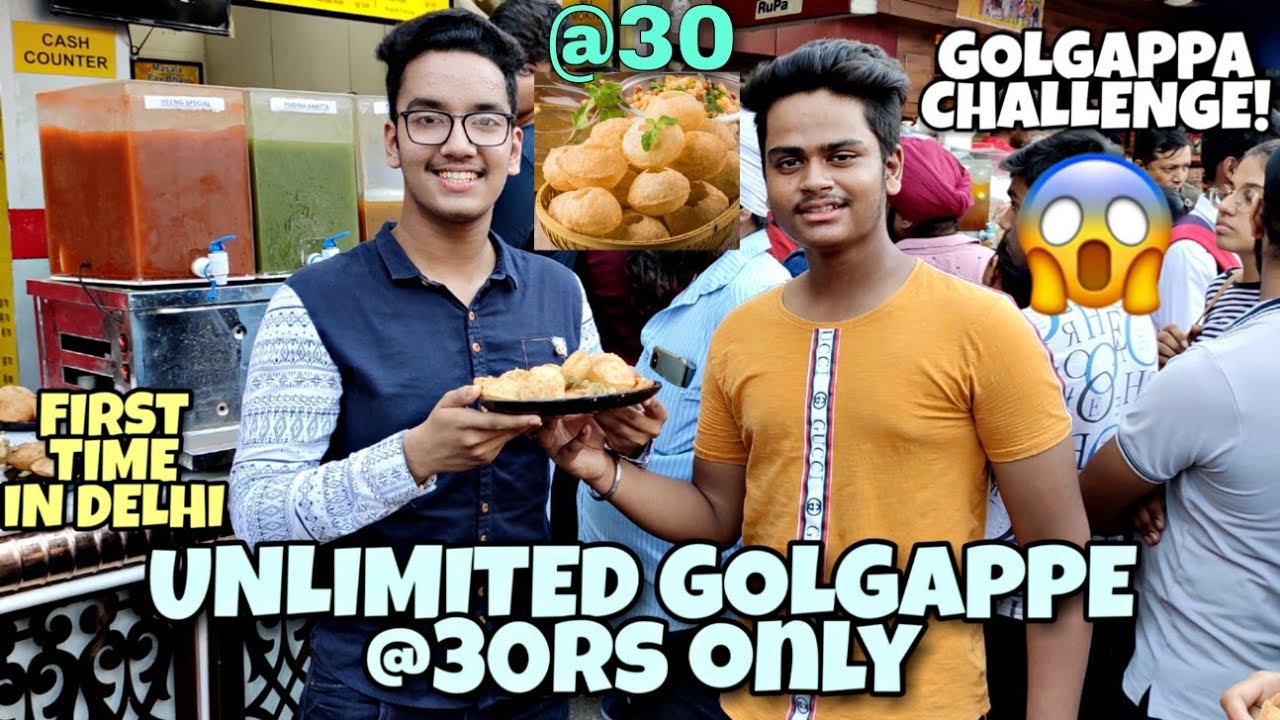 Unlimited Golgappe @30 rs Only 😱Delhi Tilak Nagar Ft. Safarnama | Unlimited Golgappa In Tilak Nagar