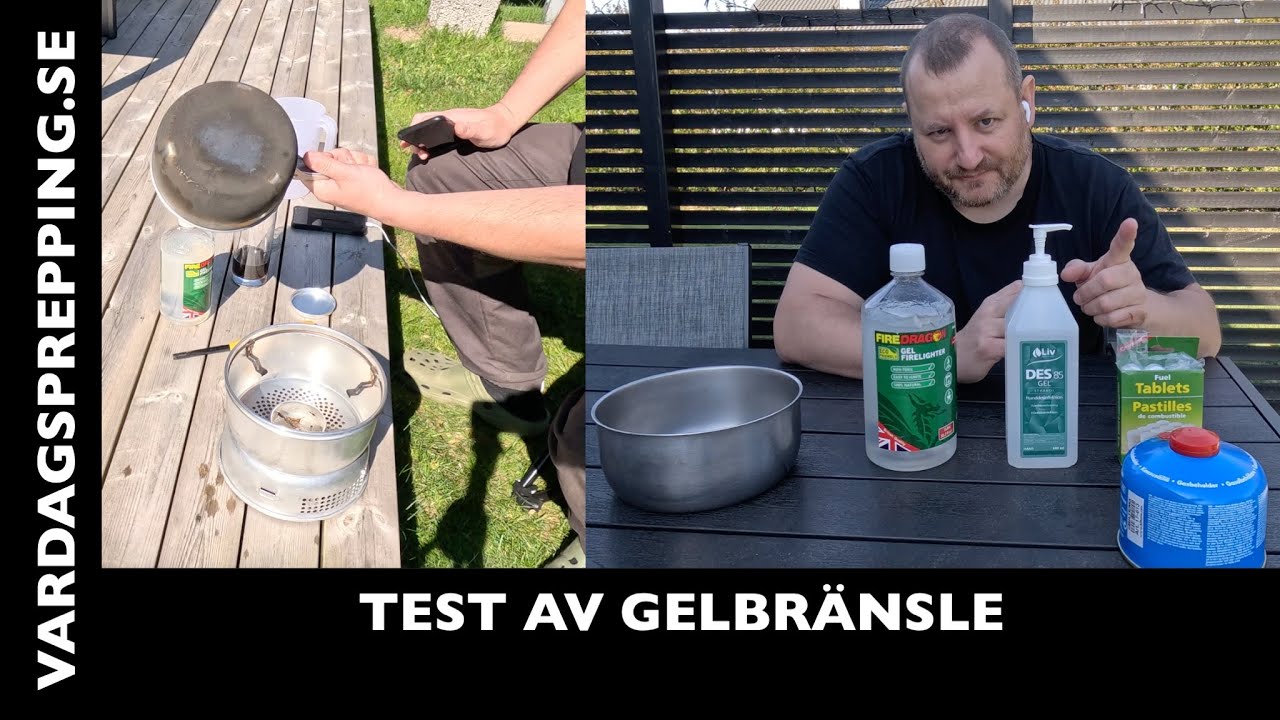 Anders testar: Tre (fyra egentligen) gel-bränslen i Trangia Gel-brännare