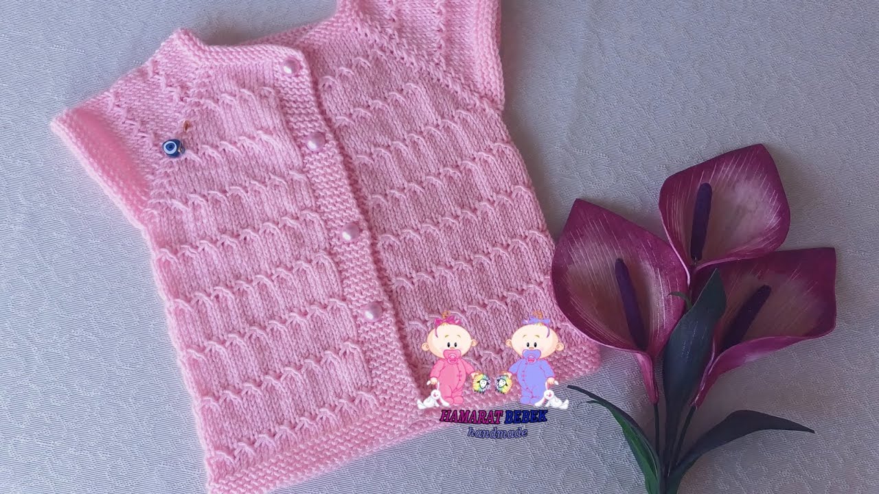 💥 Kolay Yelek Yapımı 9-12 Ay #bebekyeleği #knitting 