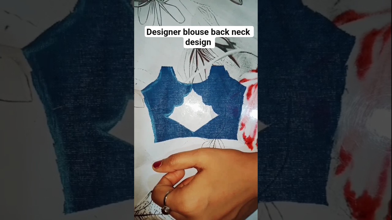 designer🕳️ blouse back neck design #shorts #fashion