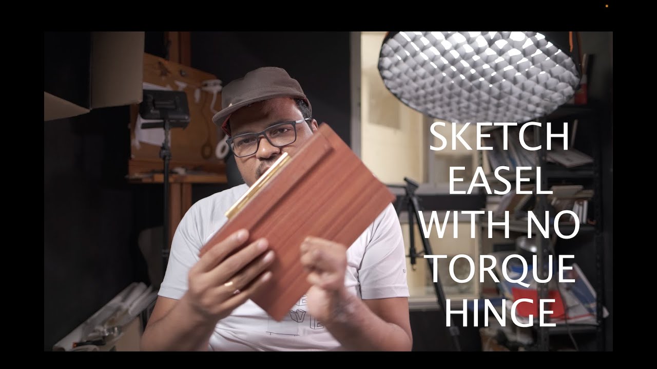 DIY Modified James Gurney Style Sketch Easel with No Torque Hinges