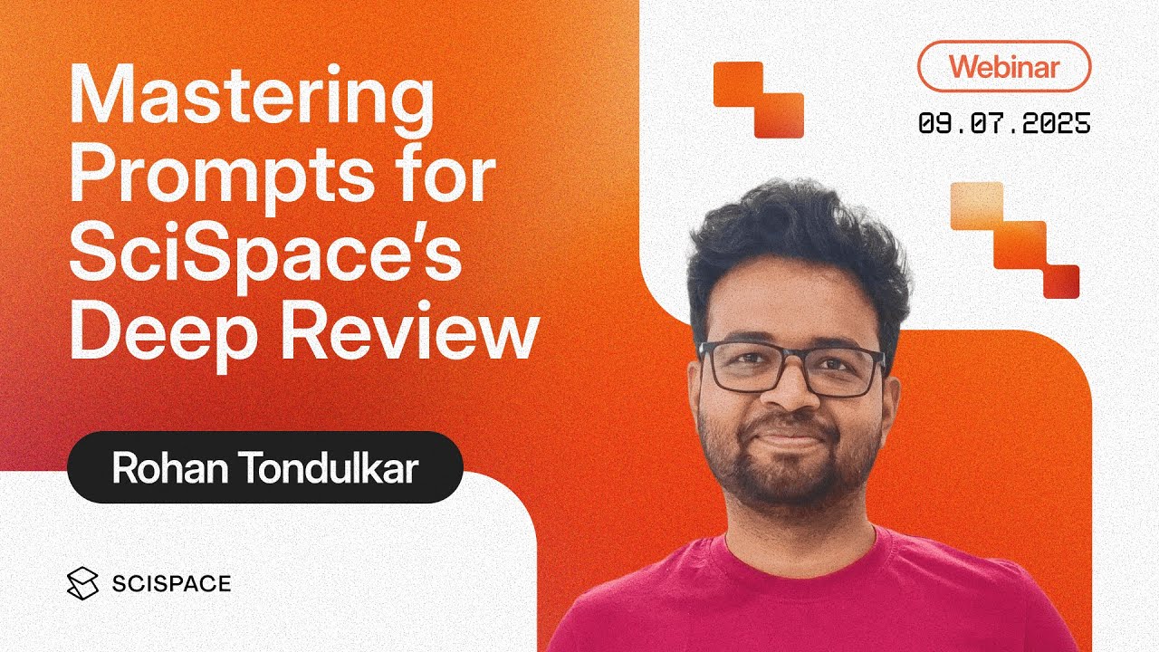 Master the Art of Prompting in SciSpace Deep Review