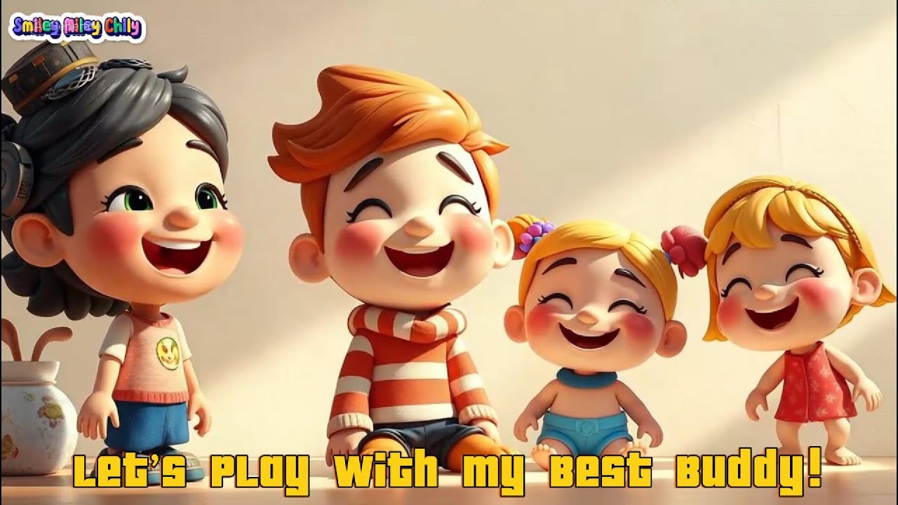 🤝🎉🎶 Let’s Play with My Best Buddy! – Friendship & Fun Song for Kids | Smily Miley Chily 🌈✨