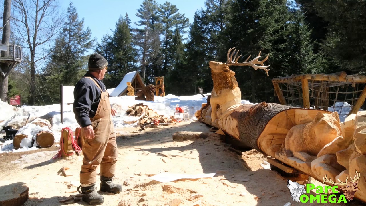 L'artiste Michel Therrien à l'oeuvre !