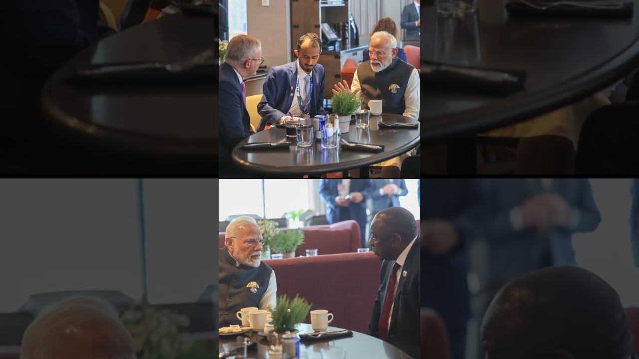 PM Modi meets PM Albanese and President Ramaphosa during G7 Summit in Canada | #shorts