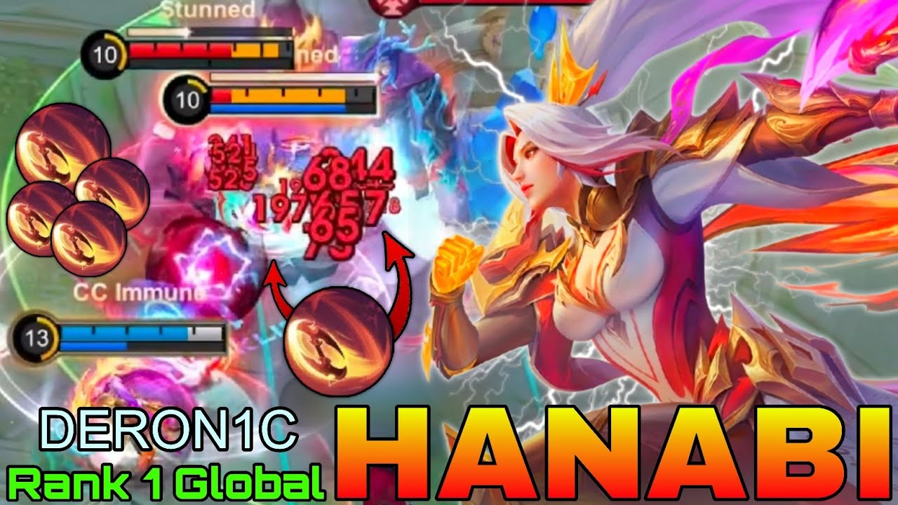Deadly Marksman Hanabi Full DMG Build - Top 1 Global Hanabi by DERON1C - Mobile Legends
