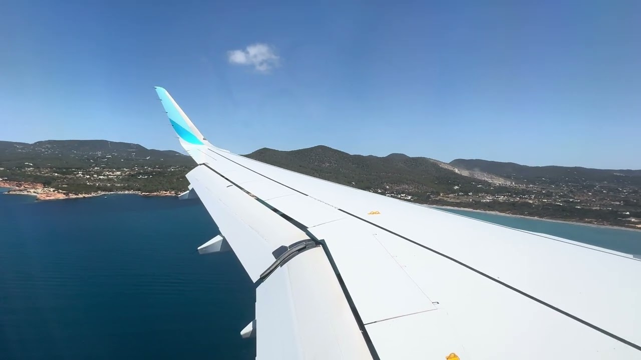 Eurowings Discover A320 beautiful landing at Ibiza Airport 🇪🇸🔥