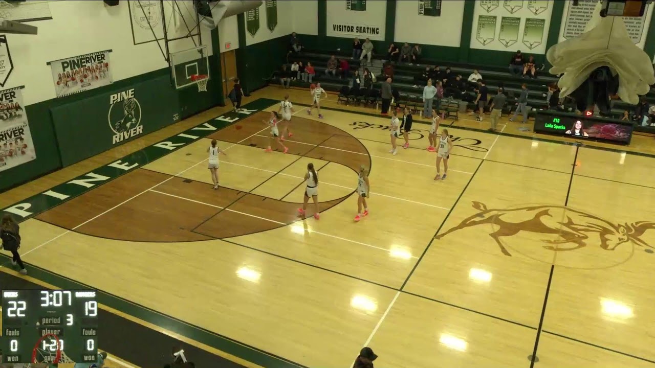 Pine River High School vs Manton High School Mens Varsity Basketball