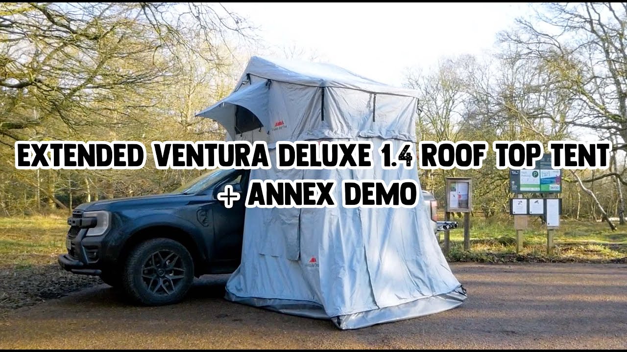 Extended Ventura Deluxe 1.4 Roof Top Tent + Annex  - Demo