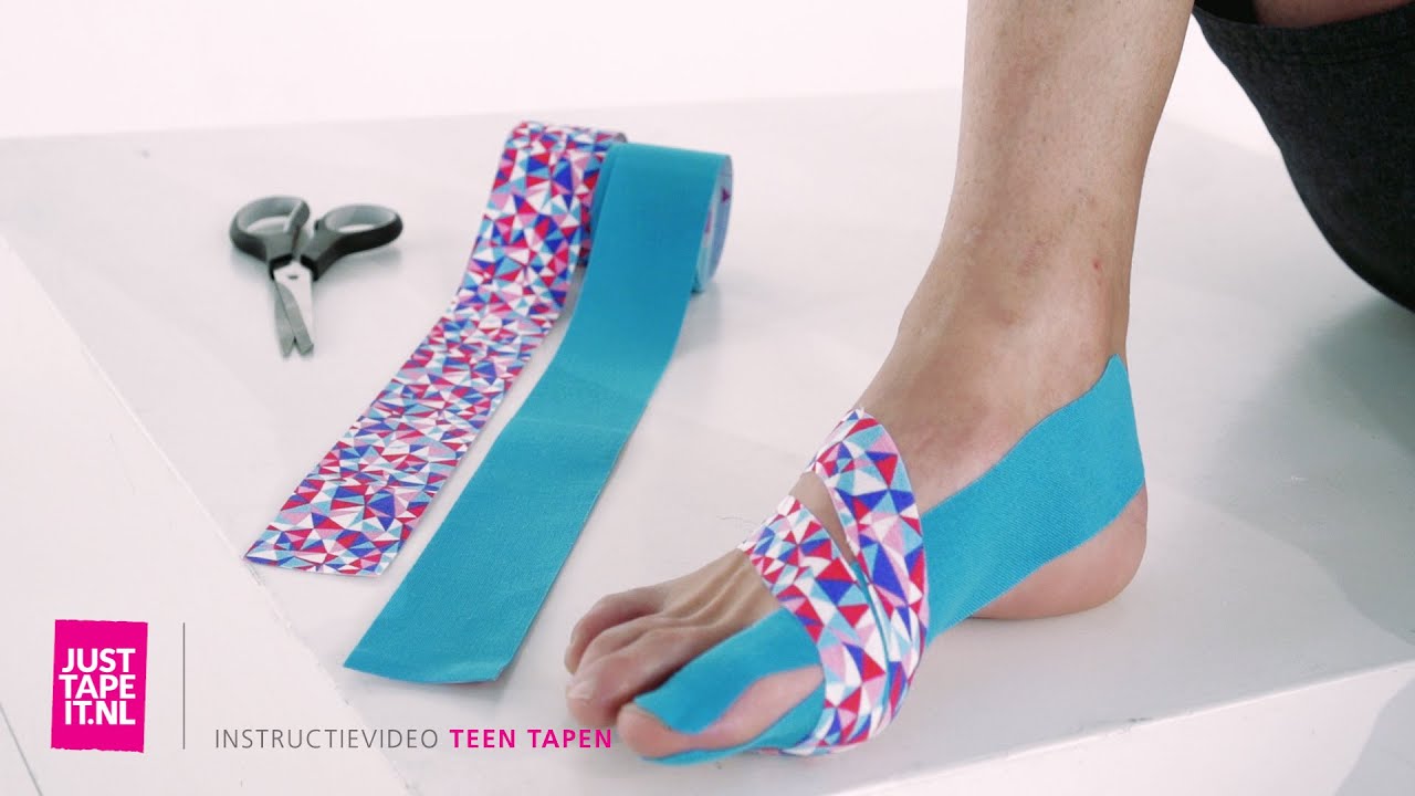 Voorbeeld zelf teen tapen » Instructievideo » Just Tape It