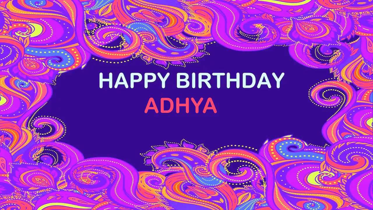 Adhya   Birthday Postcards & Postales