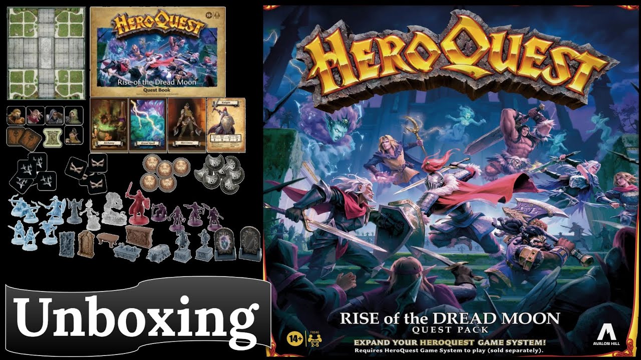 HeroQuest: Rise of the Dread Moon &mdash; Распаковка
