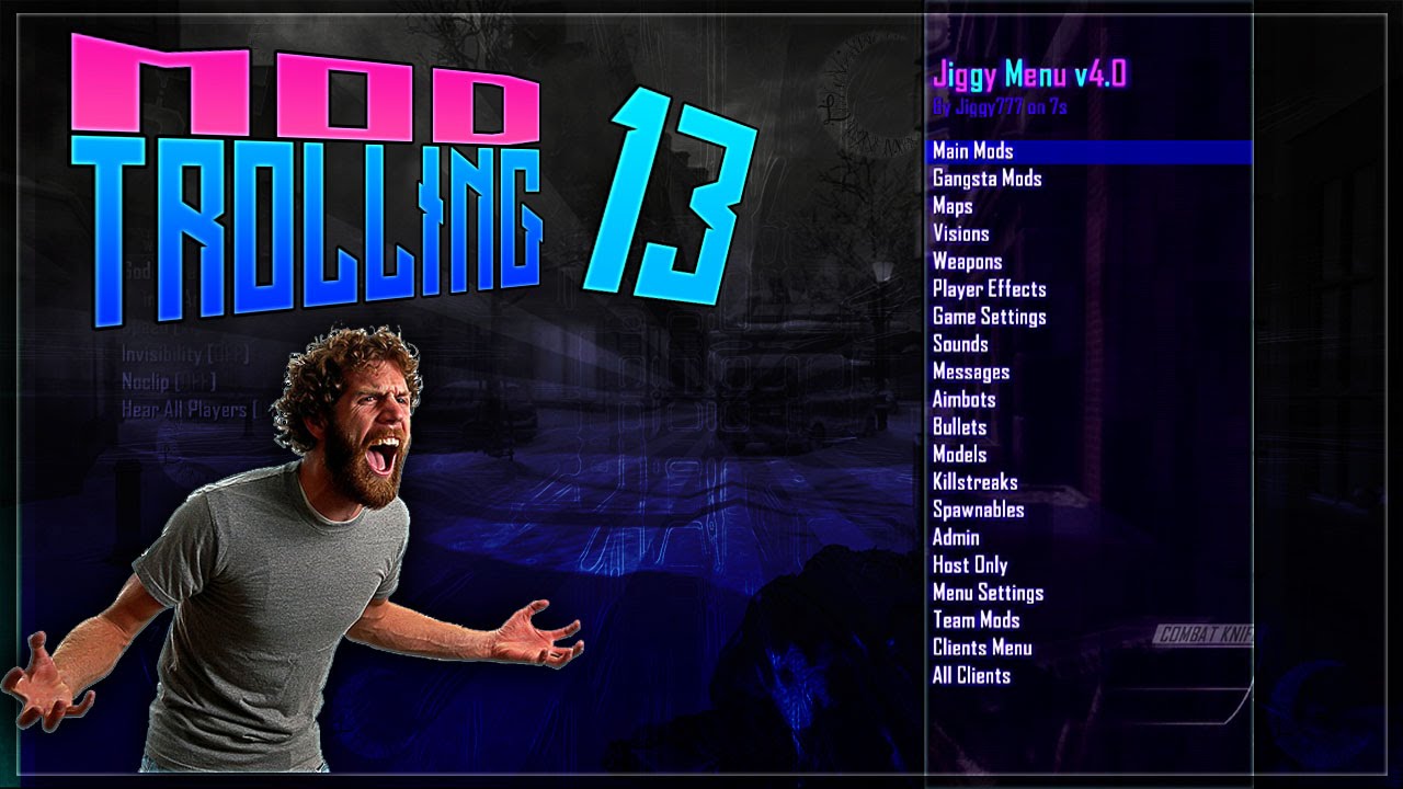 BLACK OPS 2 MOD TROLLING W/ JIGGY MOD MENU! Ep. 13