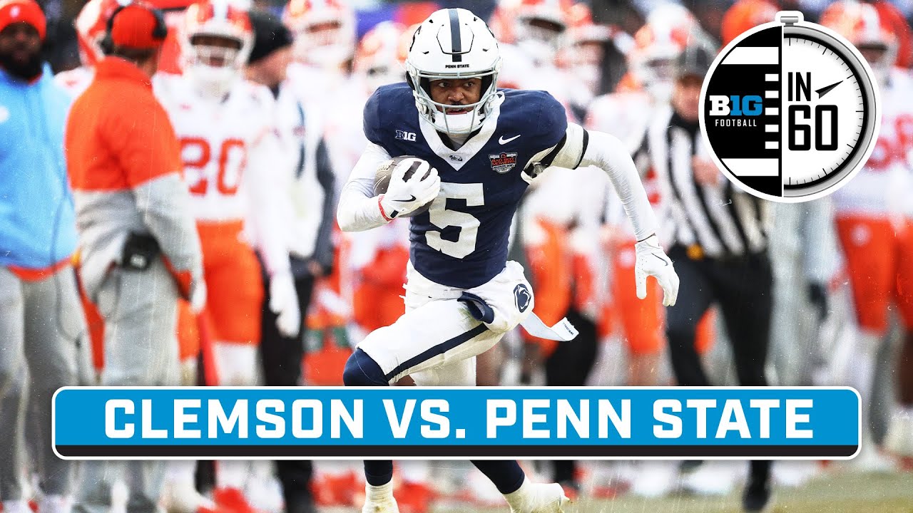 Pinstripe Bowl: Clemson vs. Penn State | Dec. 28, 2025 | B1G Football in 60