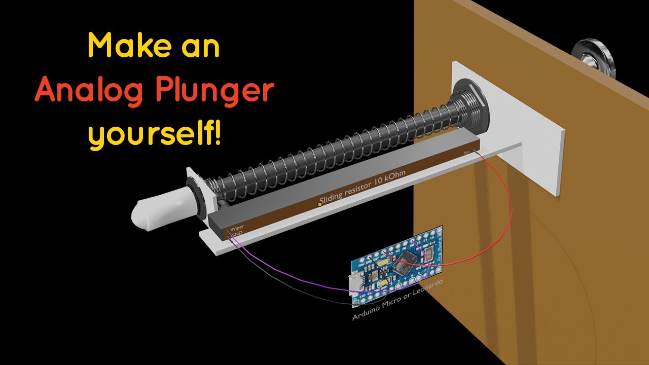 Make your own analog Pinball plunger