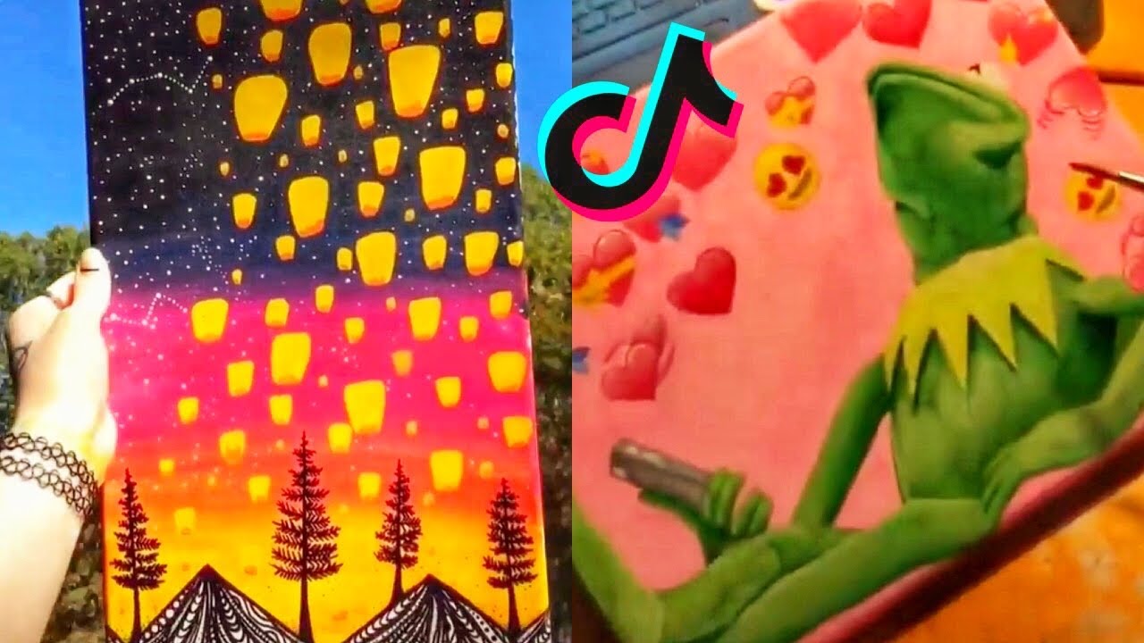 People Painting Things on TikTok for 7 Minutes Straight (Part 28)  Tik Tok Art Compilation