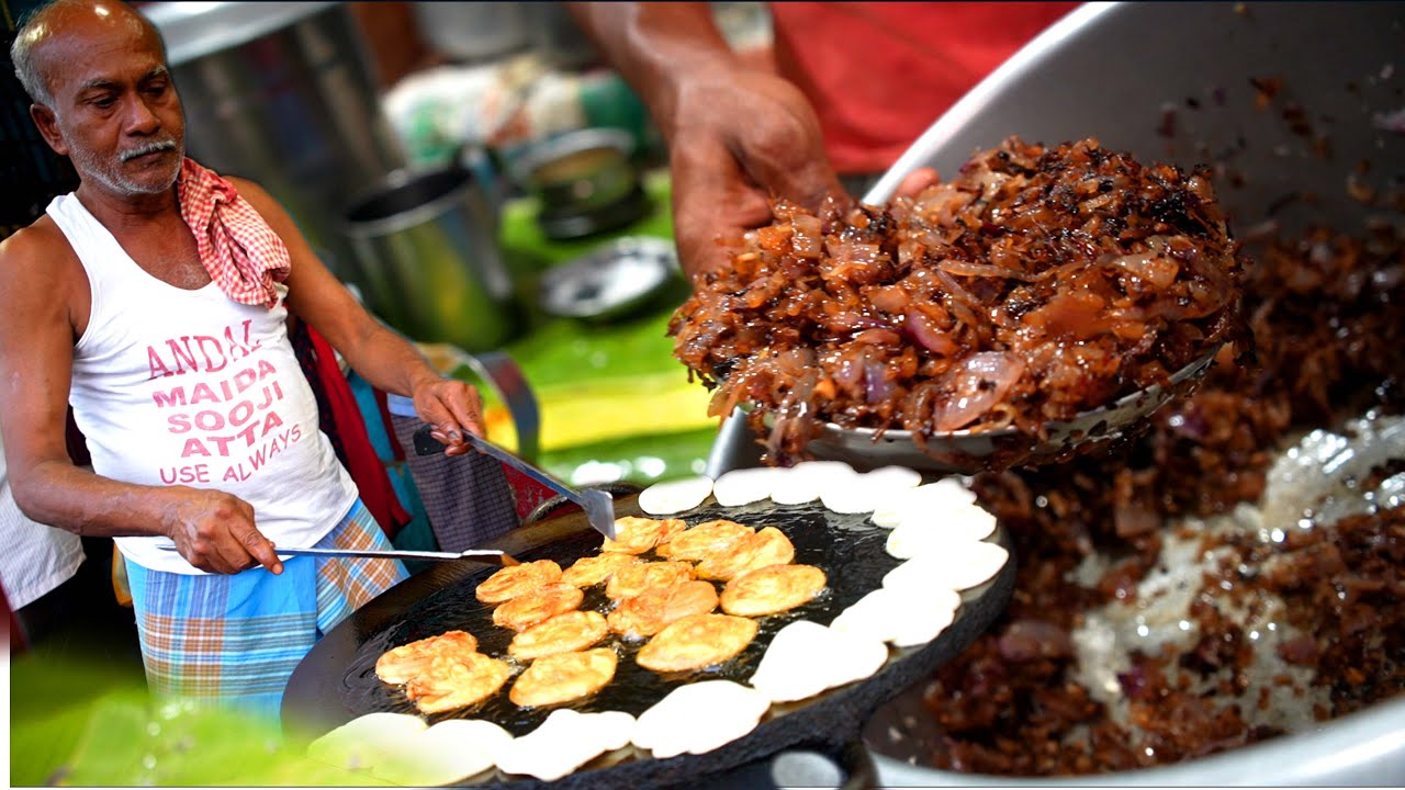 எண்ணையில் மிதக்கும் பரோட்டா, புறா கறி வறுவல்   Asan Hotel- Karthiks view