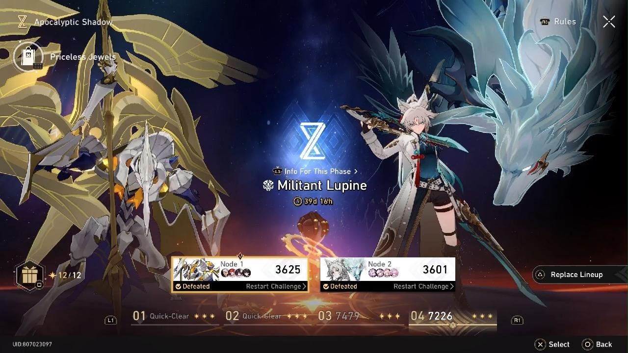 4.0 Apocalyptic Shadow (Militant Lupine) ft. E0S1 Archer/Castorice