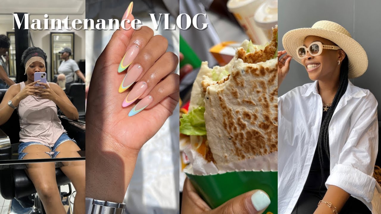 Maintenance VLOG: Everyday makeup routine, new nails & hair And MORE | South African YouTuber