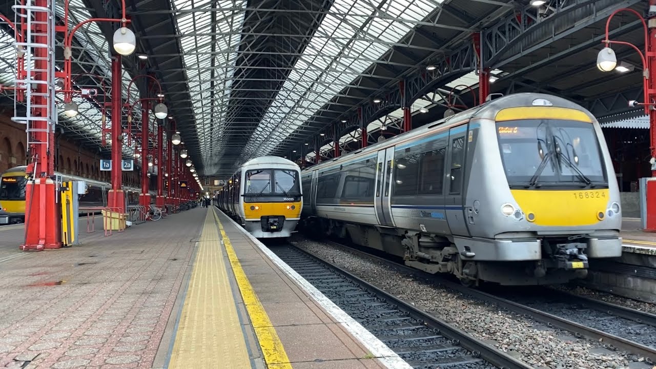 Class 168 departing London Marylebone - 13/2/2024
