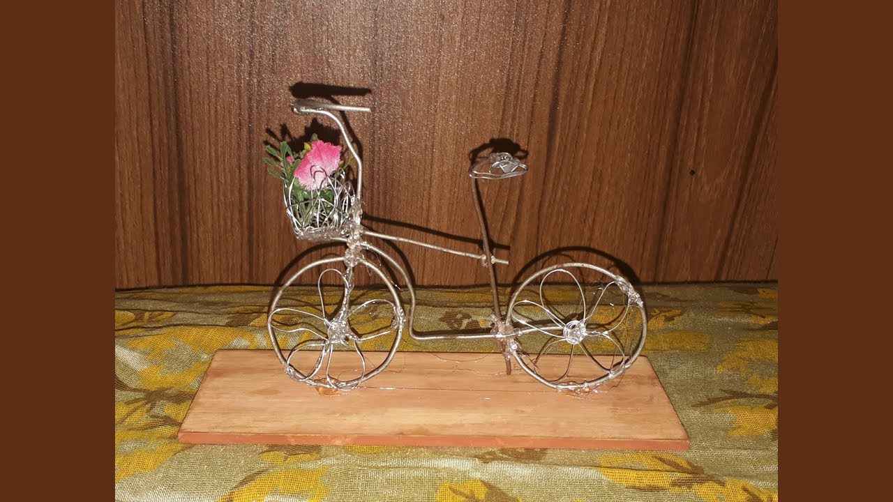 By Cycle show piece for girl, Gift item for girl | Valentines gift for girl Metal ladies by cycle