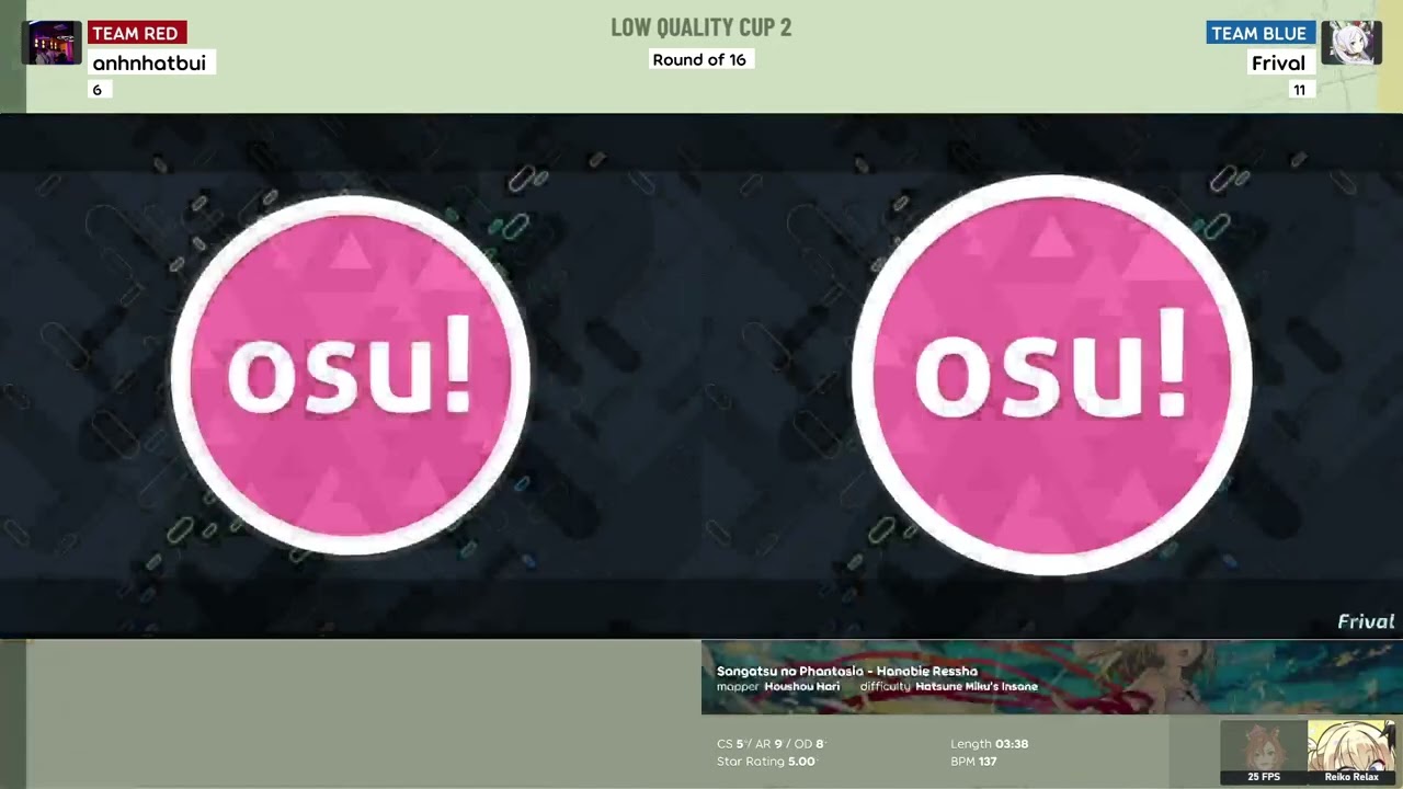 LQC2: Round of 16 - Winner Bracket || [#6] anhnhatbui vs. Frival [#11]